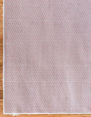 Miniatura 9 de Unique Loom Davos Shag Collection - Alfombra de área, color liso (5 pies 3 pulgadas, cuadrada, blancomarfil)