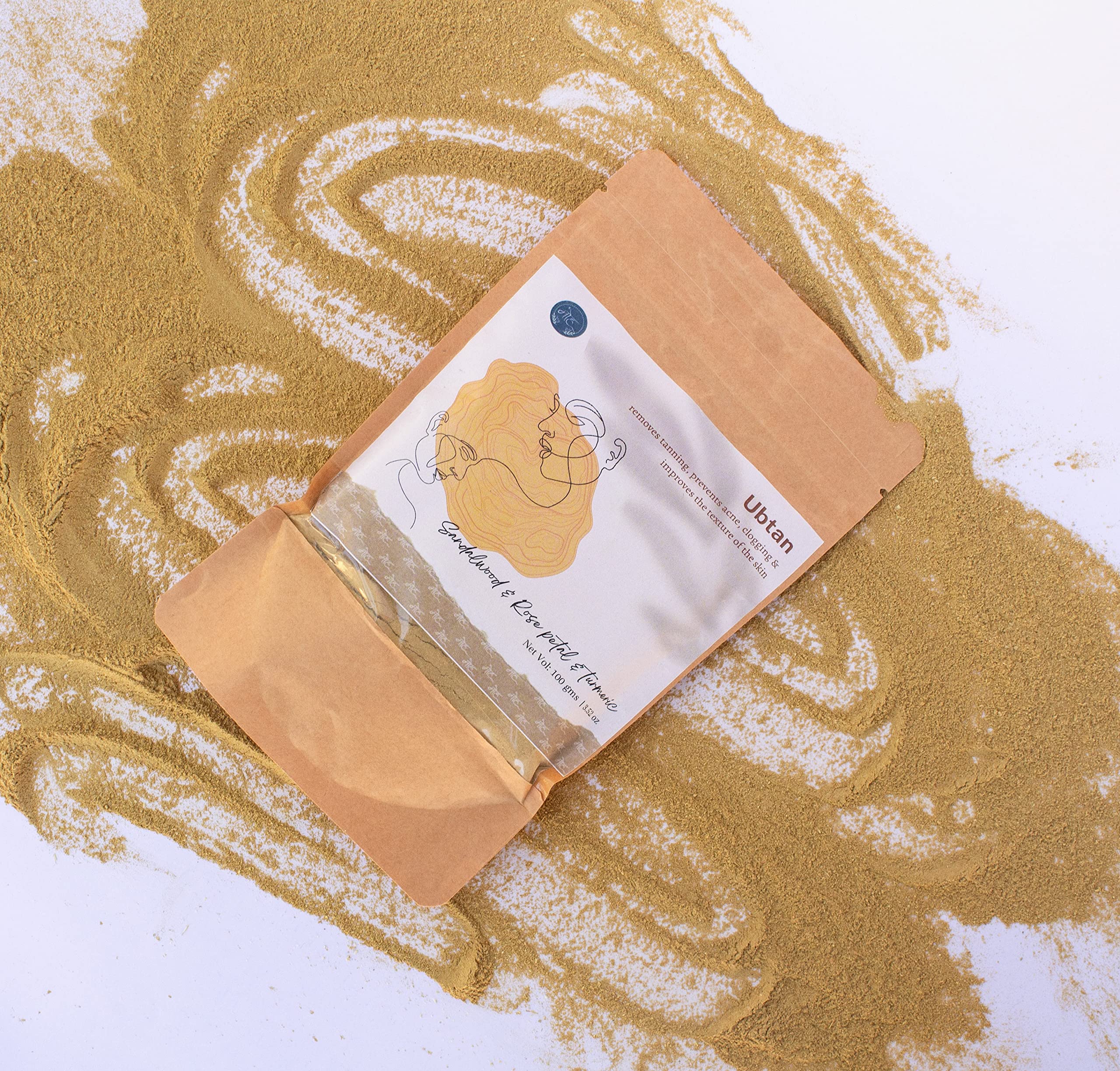 Sandalwood & Rose petal Ubtan (50 grams)-image-37