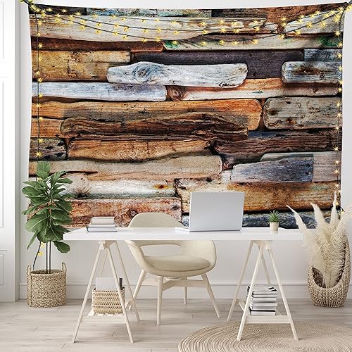 Miniatura 12 de Ambesonne Tapiz de fiesta de los años 70, caja retro en arte pop, música de baile, composición colorida impresa, para colgar en la pared para