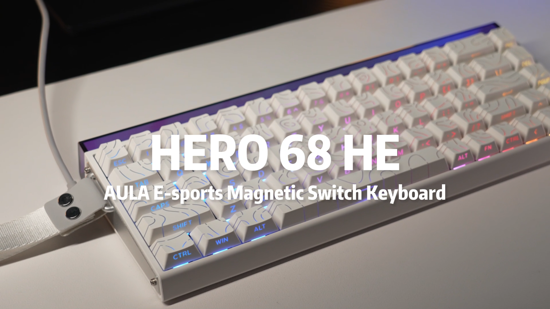 Amazon.com: AULA Hero 68 HE 60% Gaming Keyboard Wired, Hall