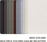 Vista 3 de KING MOUNTAIN Parches de reparación de lino fino, tela autoadhesiva, 8 x 11 pulgadas, 2 unidades, multicolor, para sofá (negro carbón)