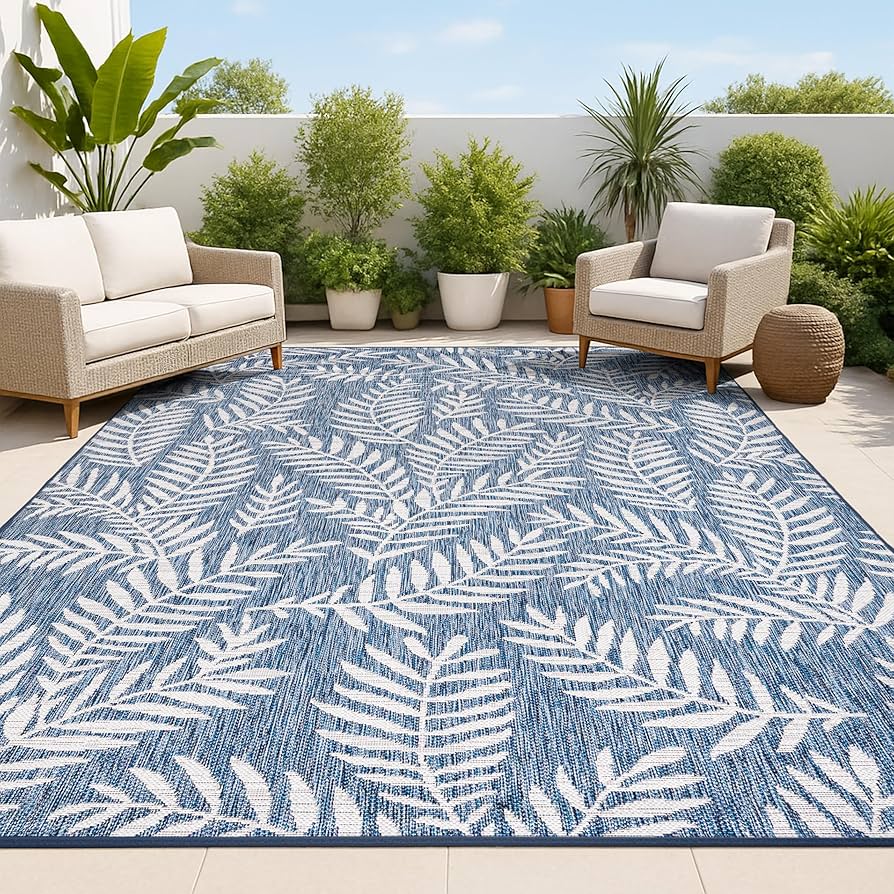 【新品】RUG LIKE AMERICAN SLEEVE KNIT Amazon.com: JONATHAN Y SMB119B-8 Nevis Palm Frond Indoor