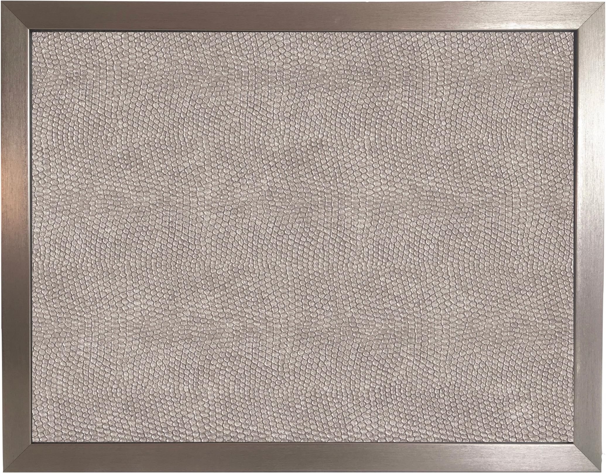 Plain Cushioned Bean Bag Lap Trays, Pale Grey Leather Look Lap Tray with Printed Top for Eating and Lap Desk Use (Crock 97 Silver)