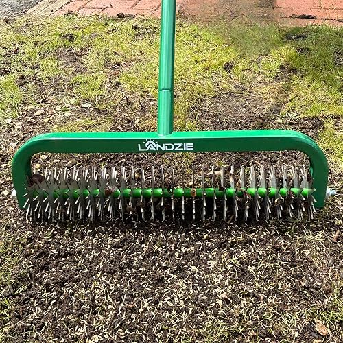 LANDZIE - Overseeder Tool, Rotary Cultivator for Grass Seed