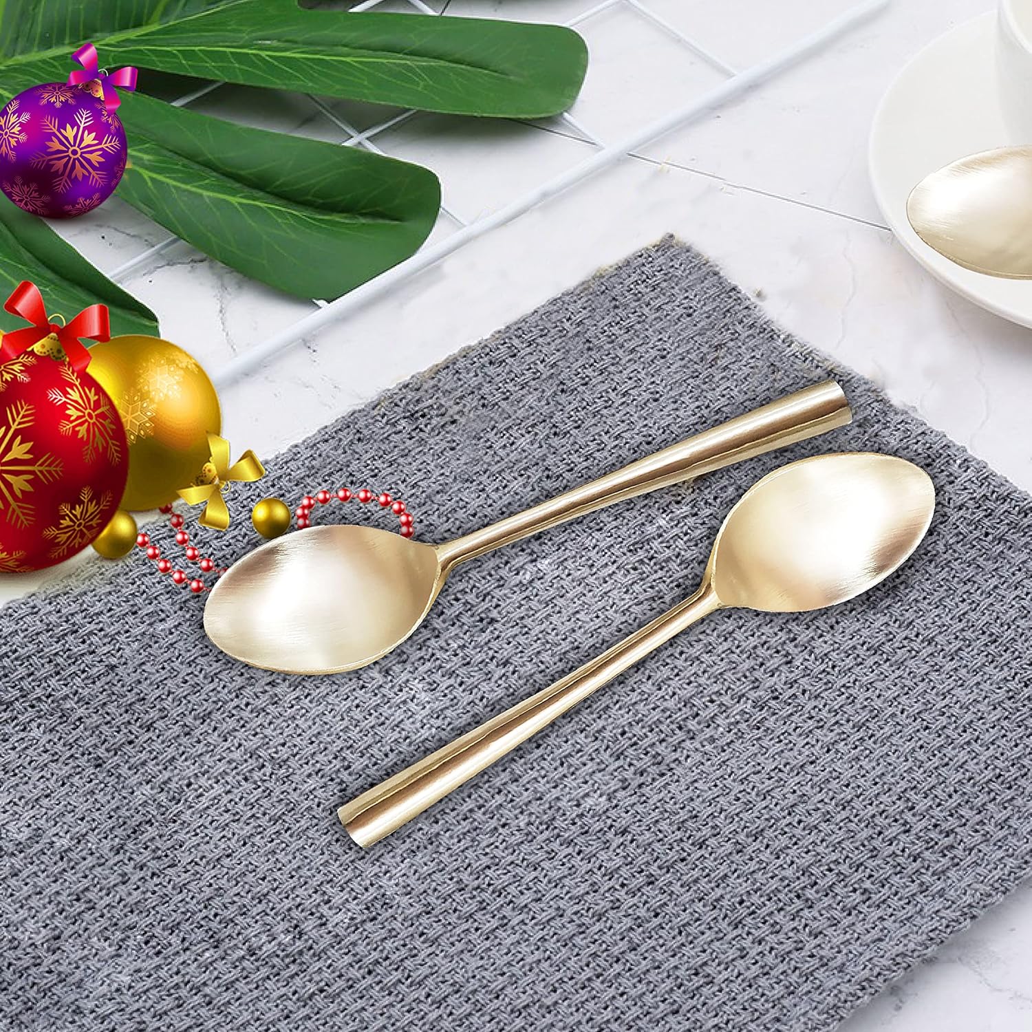 Buy Pure Source India Brass Spoon, Table Spoons, Ideal for Kitchen