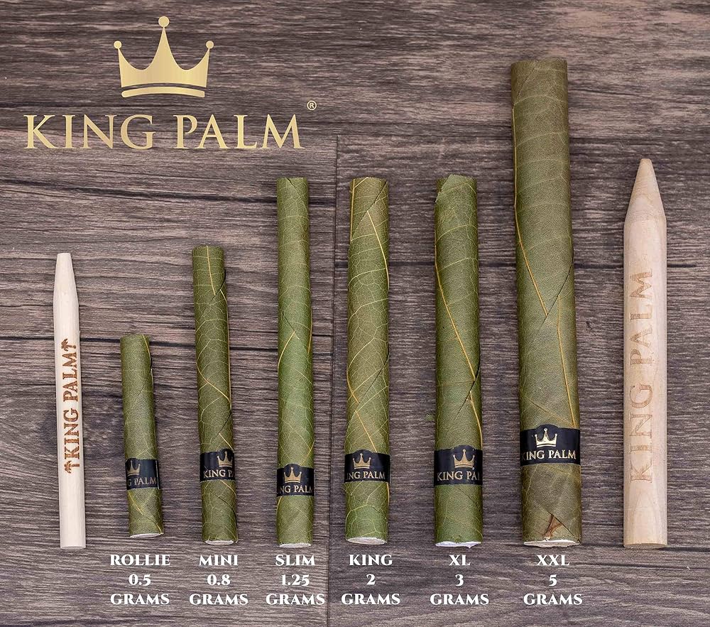 Amazon.com: King Palm Slim Size Natural Pre Wrap Palm Leafs (1 Pack of 25,  25 Rolls Total) - Pre Rolled Cones - All Natural Cones - Corn Husk Filter