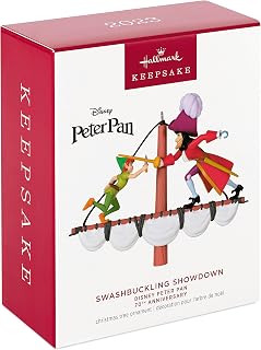 Hallmark Keepsake Christmas Ornament 2023, Disney Peter Pan 70th Anniversary Swashbuckling Showdown, Gifts for Disney Fans