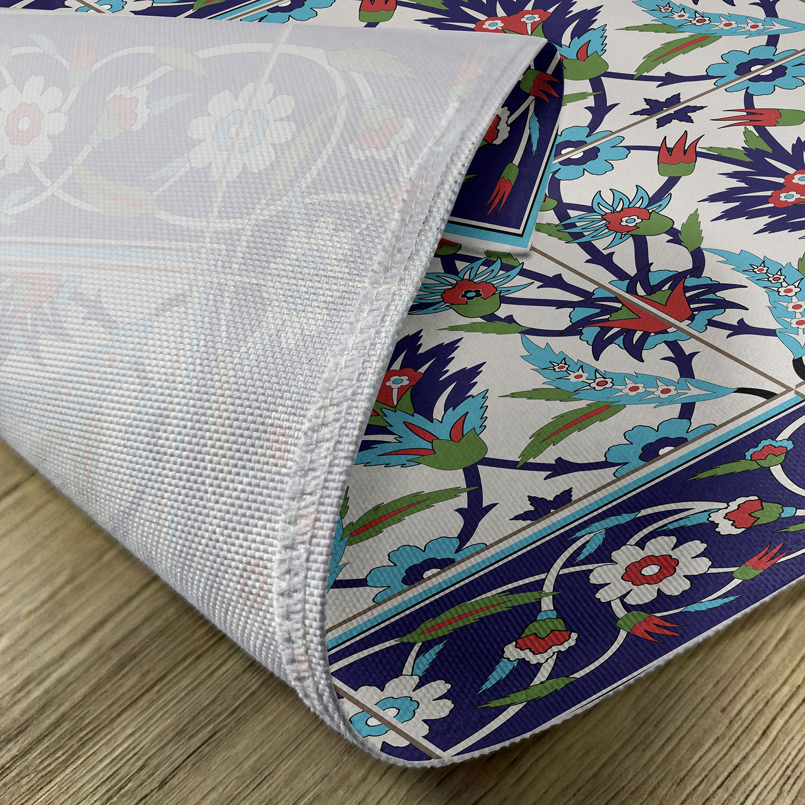 Set Di 4 Tovagliette Americane ABAKUHAUS Con Tulipani – Tessuto Impermeabile E Lavabile, 45x30 Cm – Perfette Per Pranzi E Cene Colorate