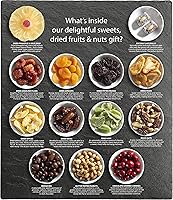 Vista 4 de A Gift Inside Festive Holiday Dried Fruit, Nuts & Chocolates Gift Tray