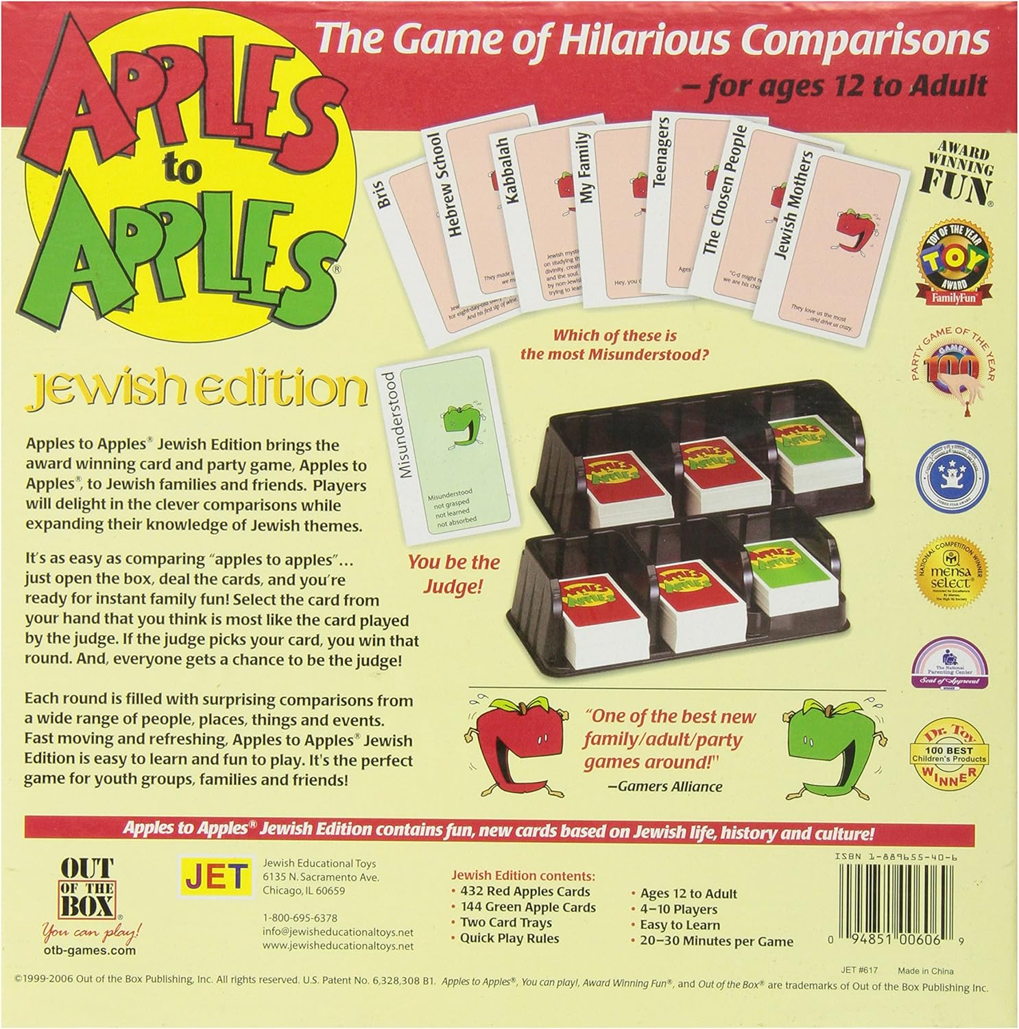Apples to Apples Jewish Edition