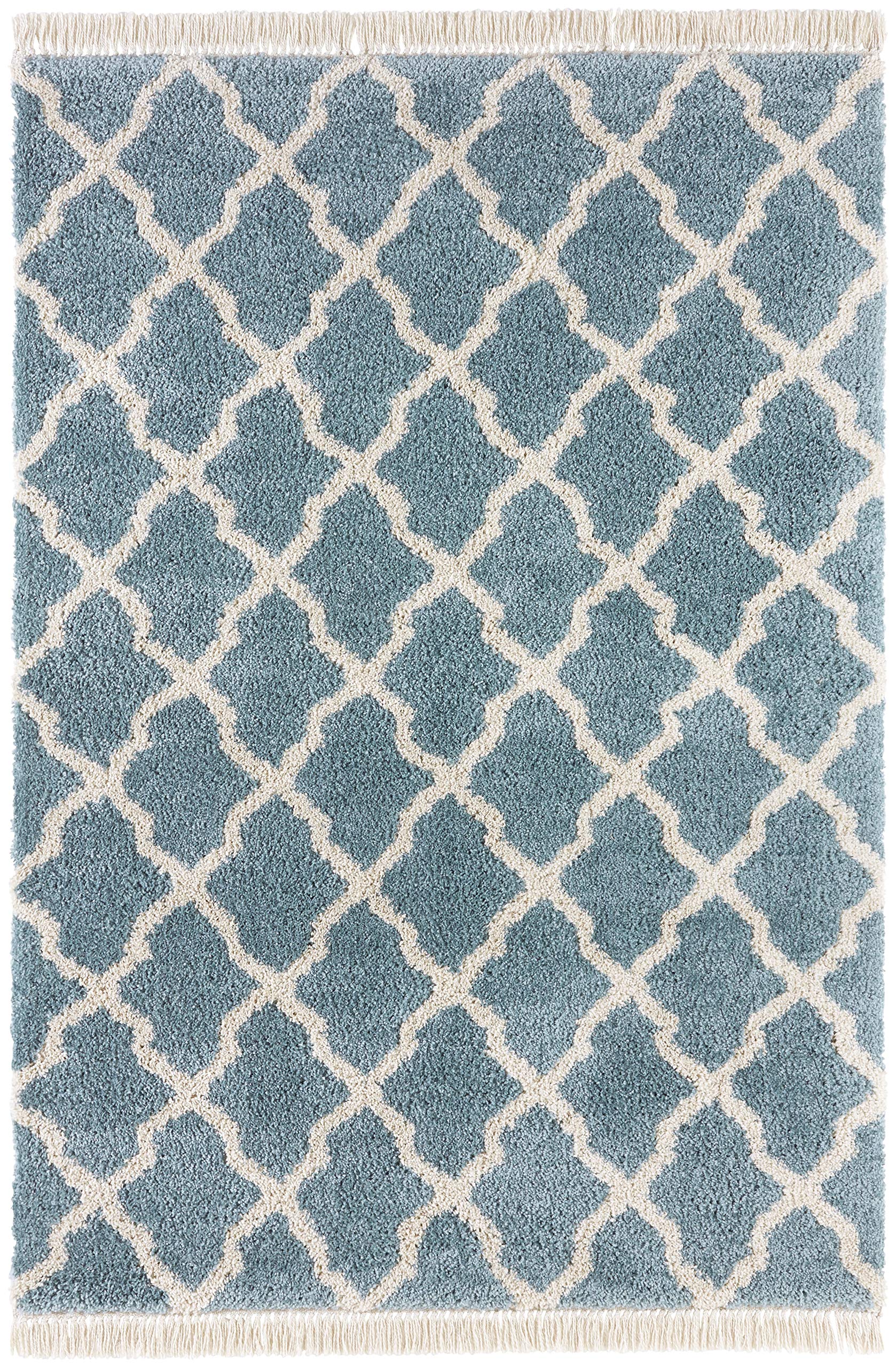 Tapis de couloir bleu Pearl 80x200 cm idéal entrée
