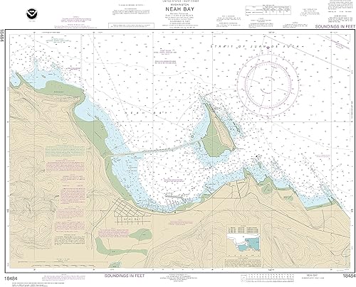 Carta Náutica Decorativa - Gráfico NOAA 18484, Mapa de Calidad de Impresión Artística, Adecuado para Enmarcar. Arte de Pared, Impreso bajo Demanda.