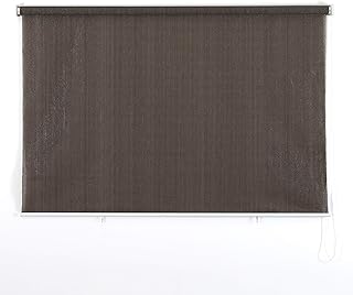 PHI VILLA Outdoor Roller Shade 8' (W) x 8' (H), Patio Shades Roll Up, Coffee