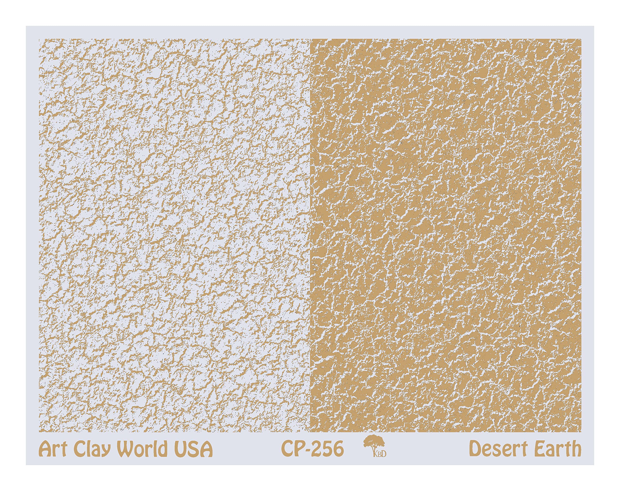 Low Relief Texture Plate Desert Earth Design - 1 Pc.