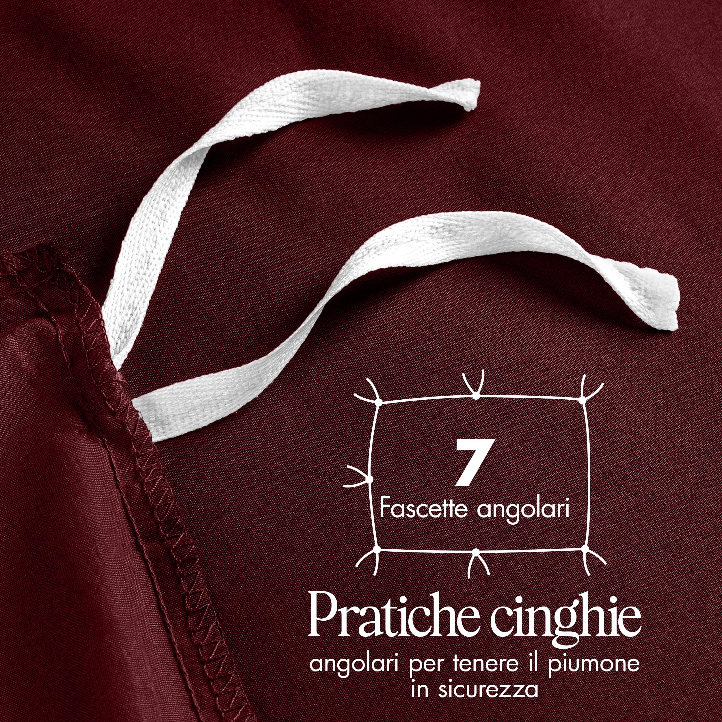 Utopia Bedding Copripiumino Una Piazza e Mezza - Microfibra Copripiumino 200x200cm + Federe 50x75cm - Bordeaux