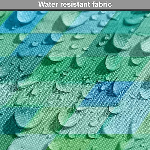 Miniatura 9 de Ambesonne The Yard, tela para fiesta de té, tazas con estampado floral con diferentes diseños, utensilios de cocina monocromáticos atemporales, tela