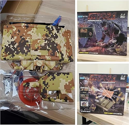 Miniatura 8 de Skywin Toy Claymore para jugar juegos y Airsoft - Cable de viaje y control remoto incluido para arcilla de plástico compatible con Nerf (verde,