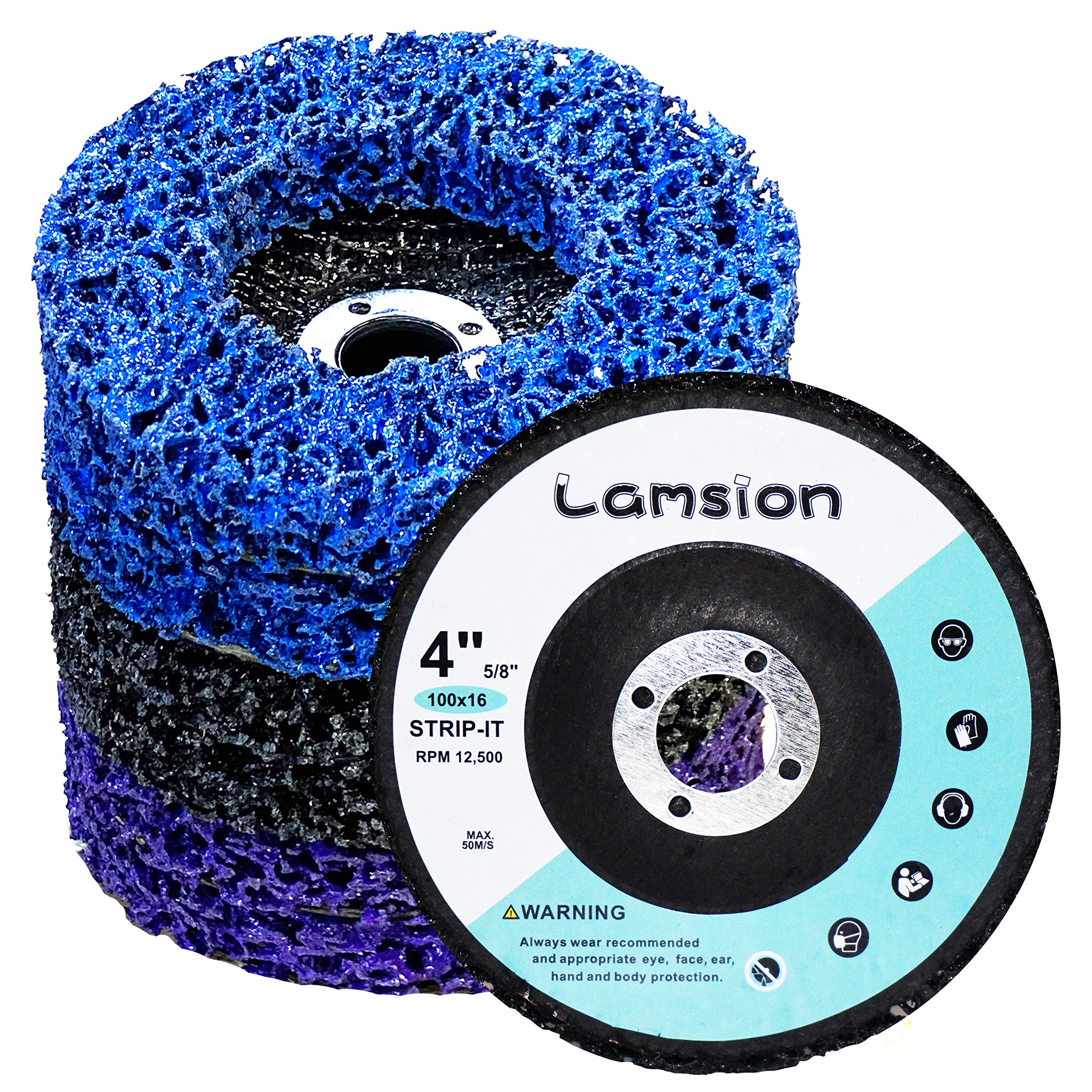 Buy Lamsion 6 Pack 4” Strip Discs Rust Remover Wheel for Angle Grinders