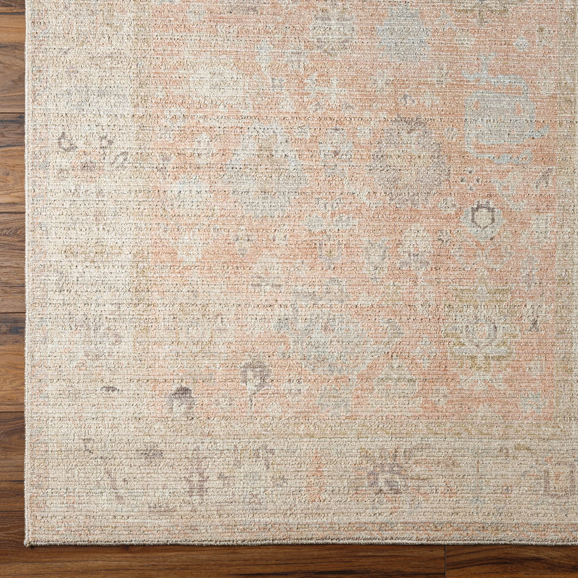 Becki Owens x Surya Marlene Area Rug, 5'3" x 7', Vintage Pink