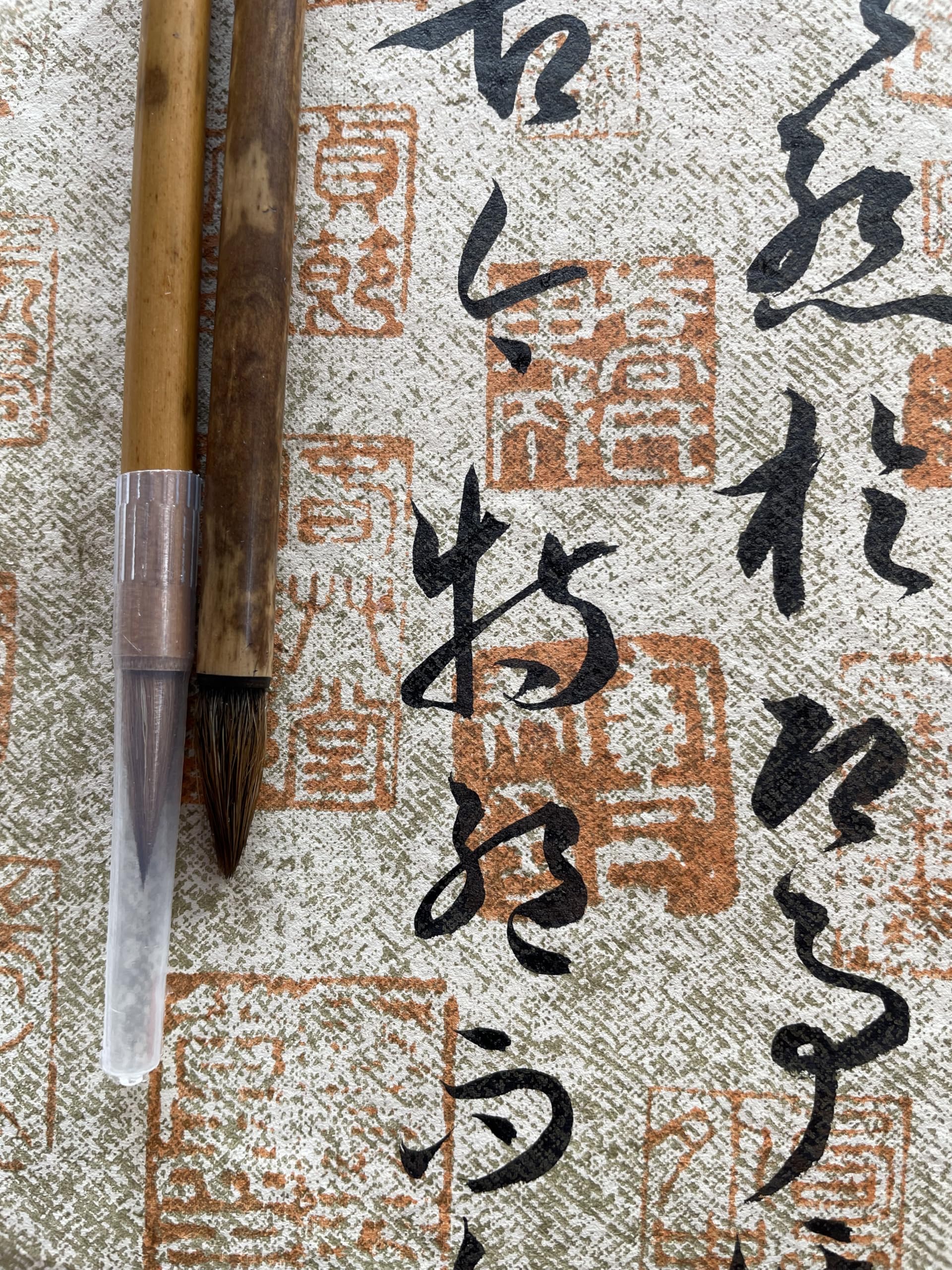 Amazon.co.jp: 【魚心堂】行草用 書道筆 習字筆 毛筆 行書 草書 楷書