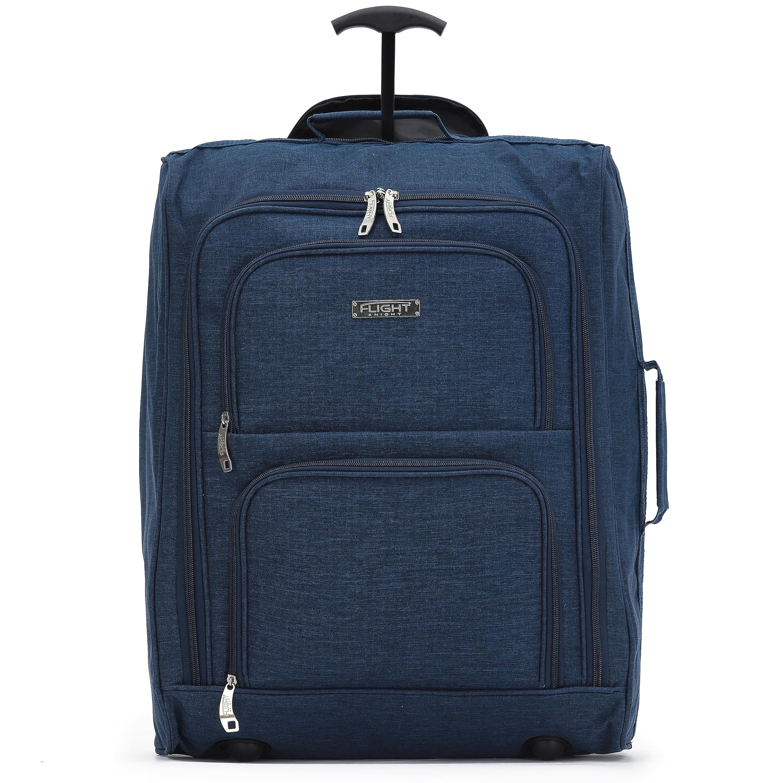 Flight KnightCarry On Cabin Suitcase easyJet (Overhead), Jet2, Ryanair (Priority) Approved 2 Wheels Lightweight Bag Ideal for Airline Travel 55x40x20cm
