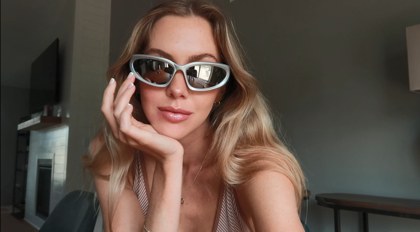 Mod Wrap Around Vintage Sunglasses - Brower