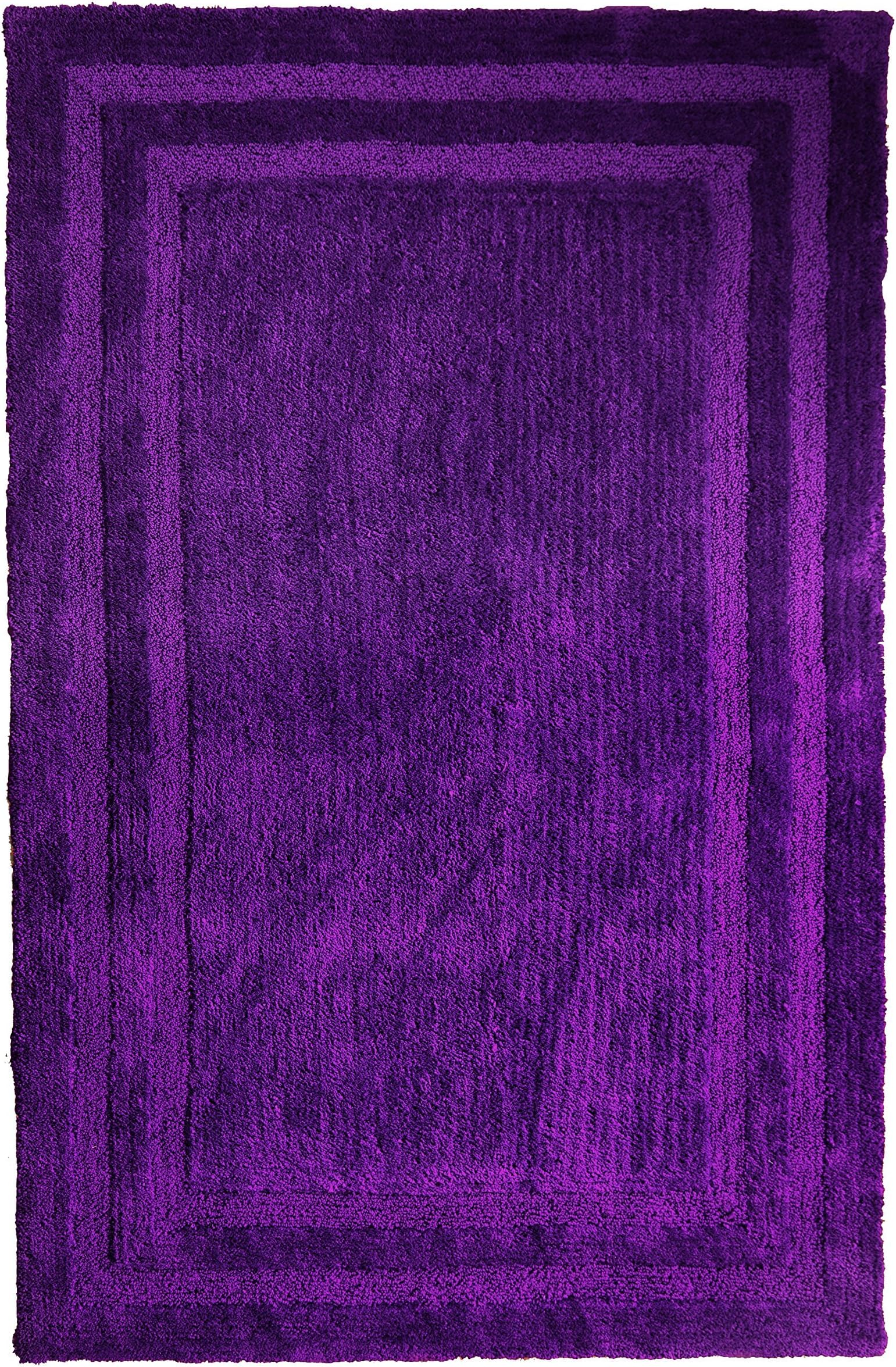 Affinity Home Collection Florida-5X8-PRL Florida Ultimate Shag Rugs, 5' x 8', Purple