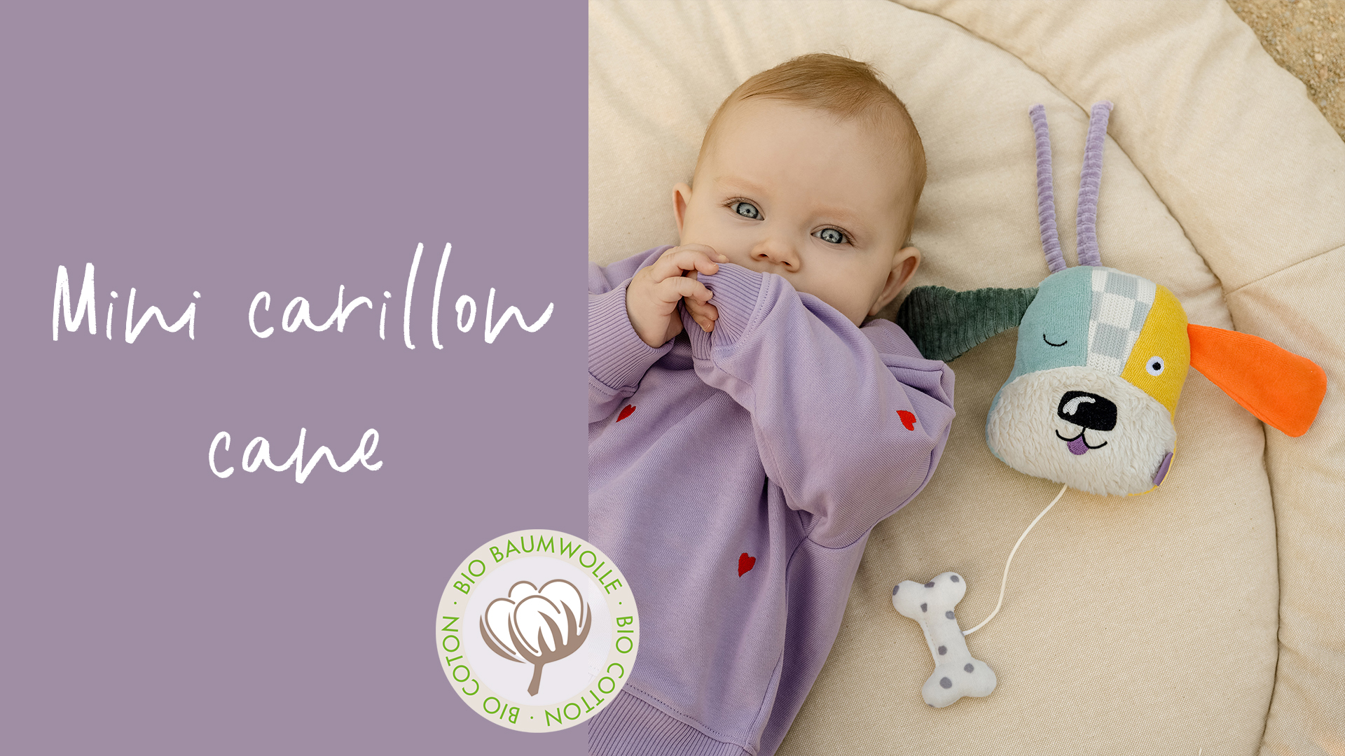COTTONBEBE Carillon Neonati, Orso Carillon Lullaby Peluche con Una Dolce Melodia,da Appendere, Giocattolo per Neonato e Bambini 0+ MES