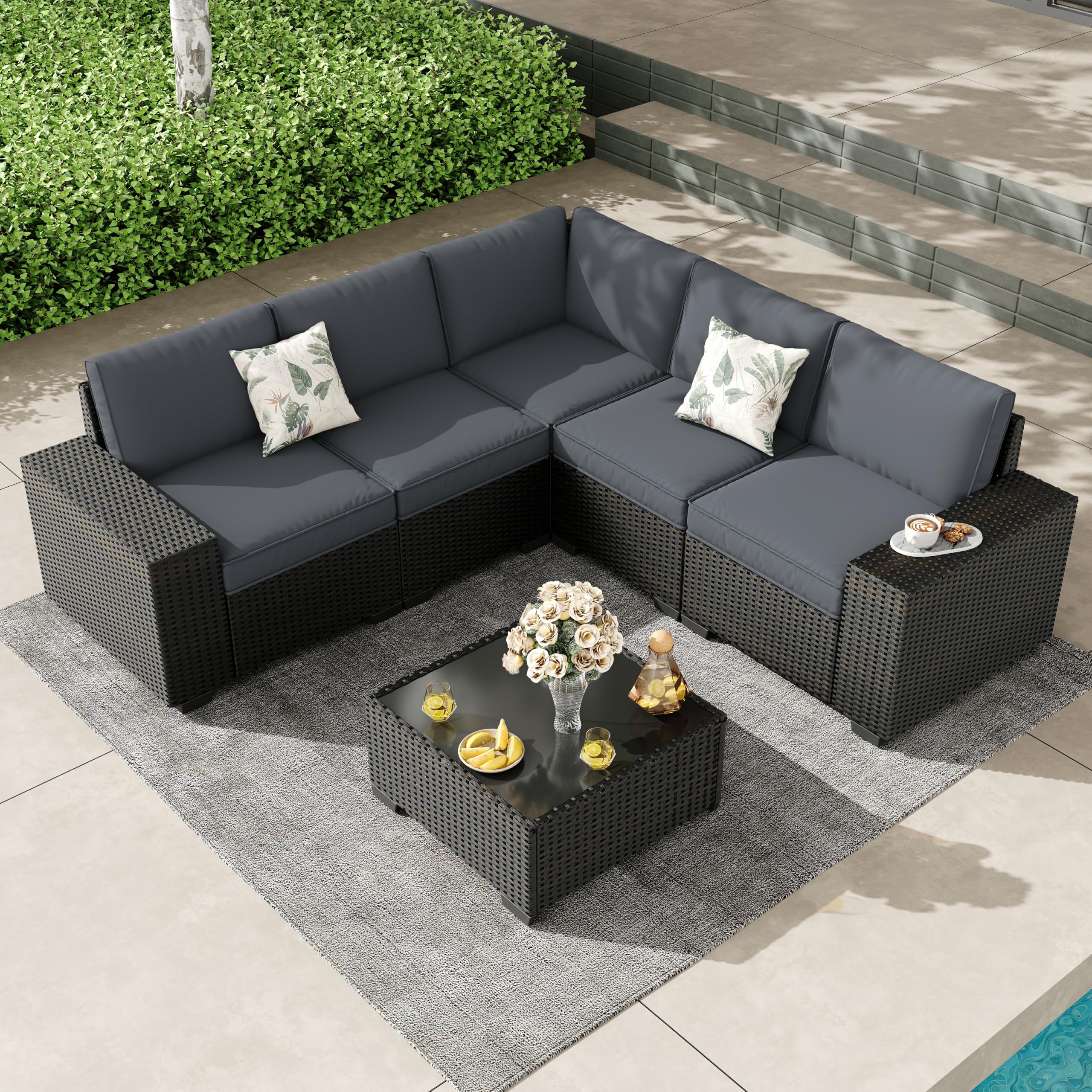 SunloungeCo 6-Piece Patio Furniture Set