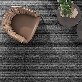Steffensmeier Teppichfliese Chicago Paket | 5m² (20 Stück) | Büro | selbstlegend | Schlinge | Anthrazit/Grau, Größe: 50x50cm