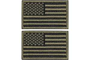 2 PCS USA Flag Patch Tactical Morale Patch