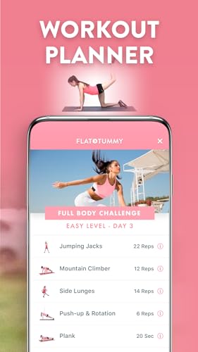 Flat Tummy App for Women | Daily At Home Workouts & Diets