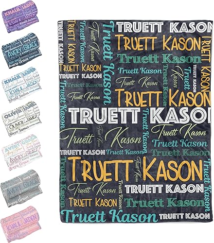 Miniatura 28 de Manta personalizada para bebés, niñas y niños, mantas de bebé personalizadas con nombre, mantas personalizadas para niños, manta de bebé