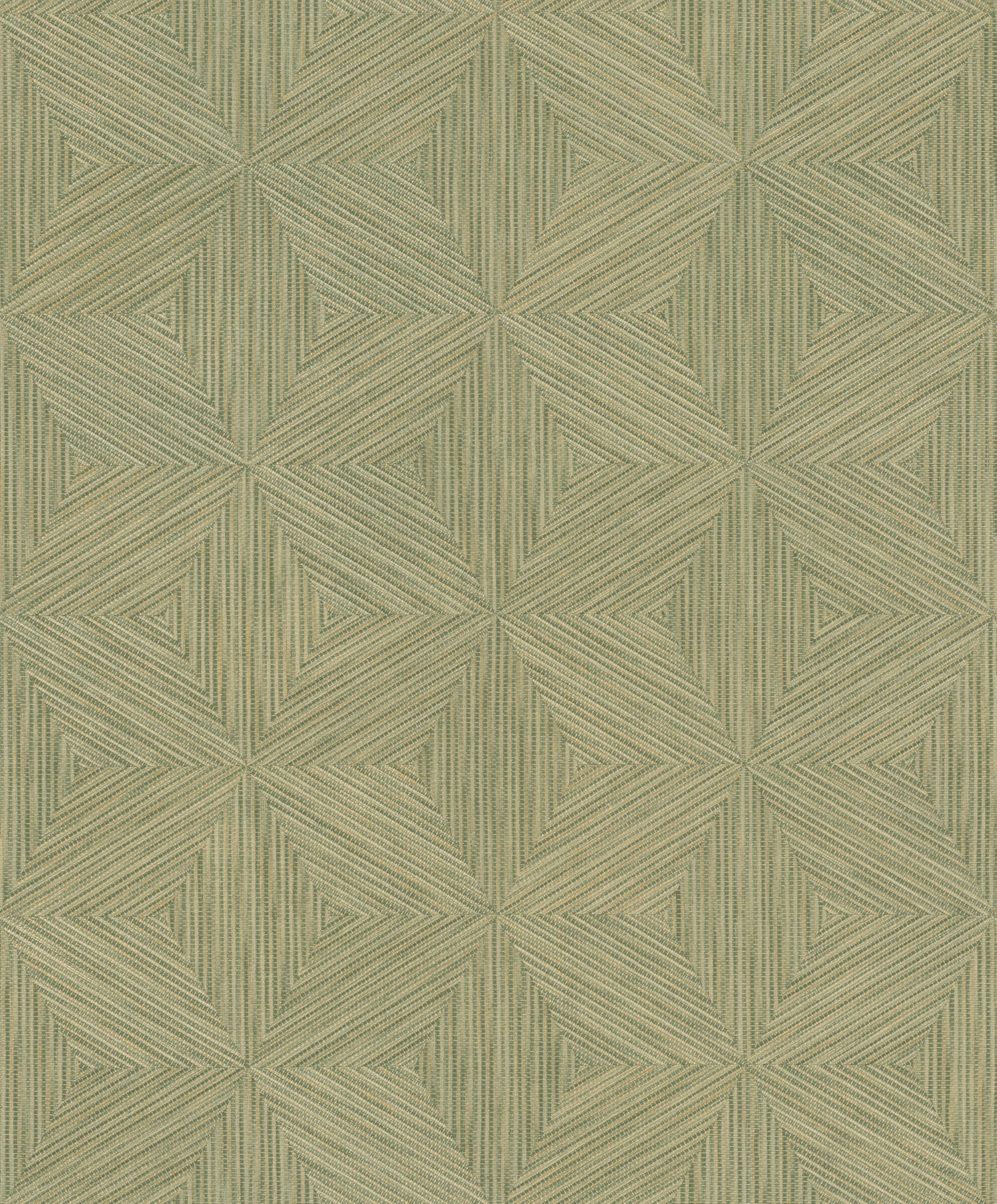 Rasch Boho Geo Wallpaper - Green