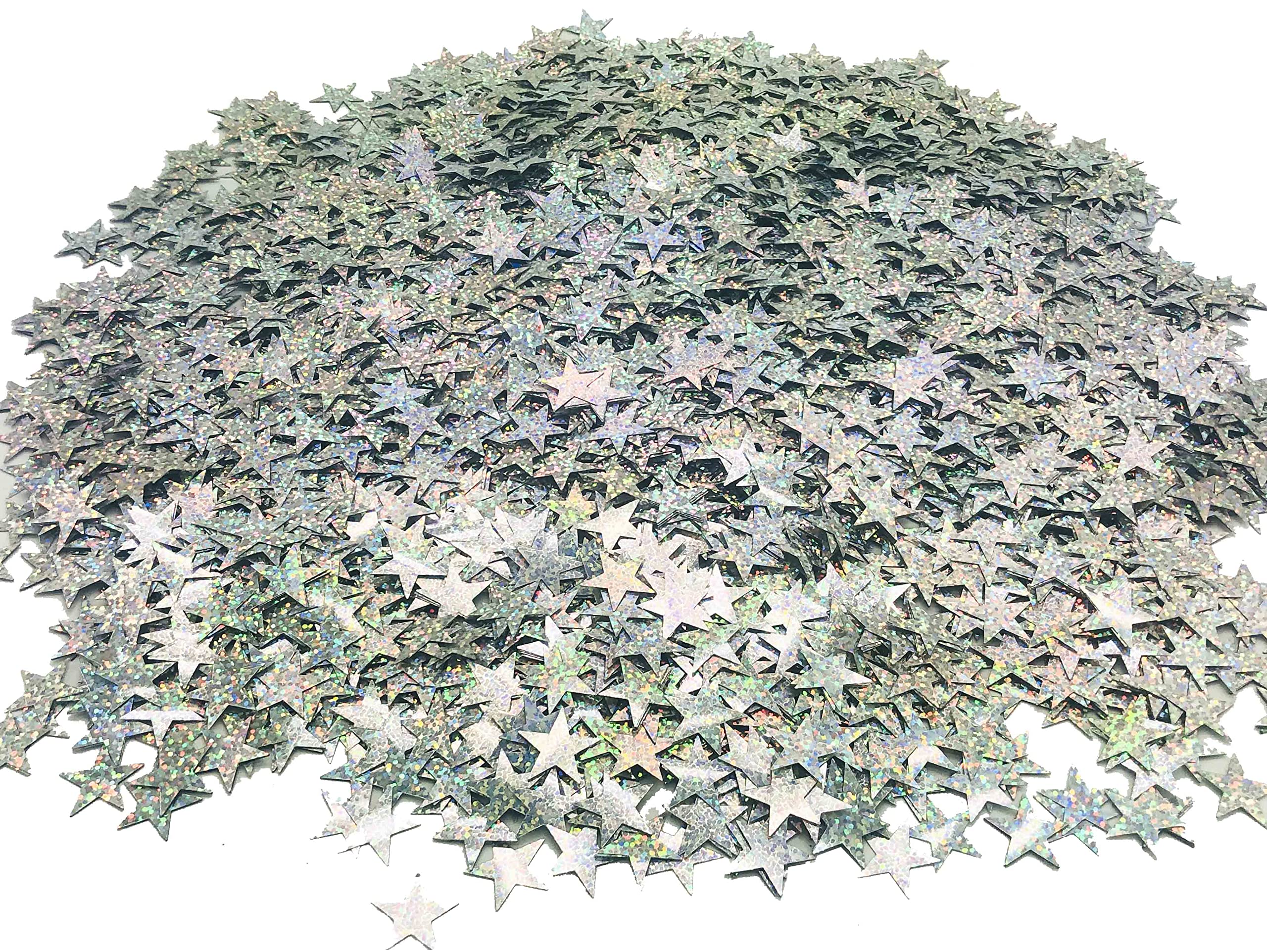 250 G Glitzerstern-Konfetti, 20 Mm, Metallisch Silber – Wiederverwendbar Für Hochzeit, Geburtstag Oder Deko