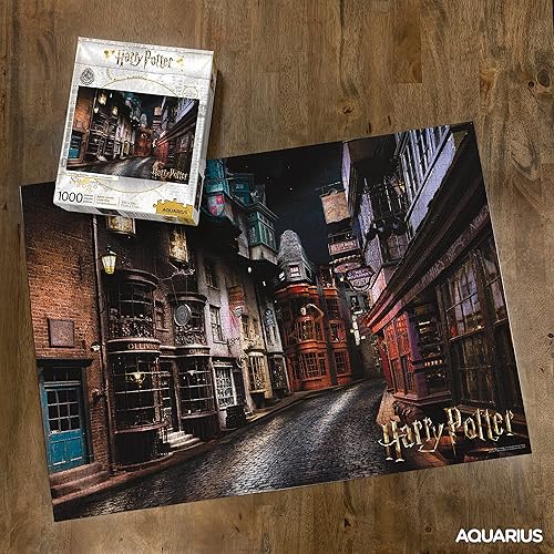 Miniatura 3 de AQUARIUS Rompecabezas de Harry Potter Diagon Alley (rompecabezas de 1000 piezas), mercancía y coleccionables con licencia oficial de Harry Potter,