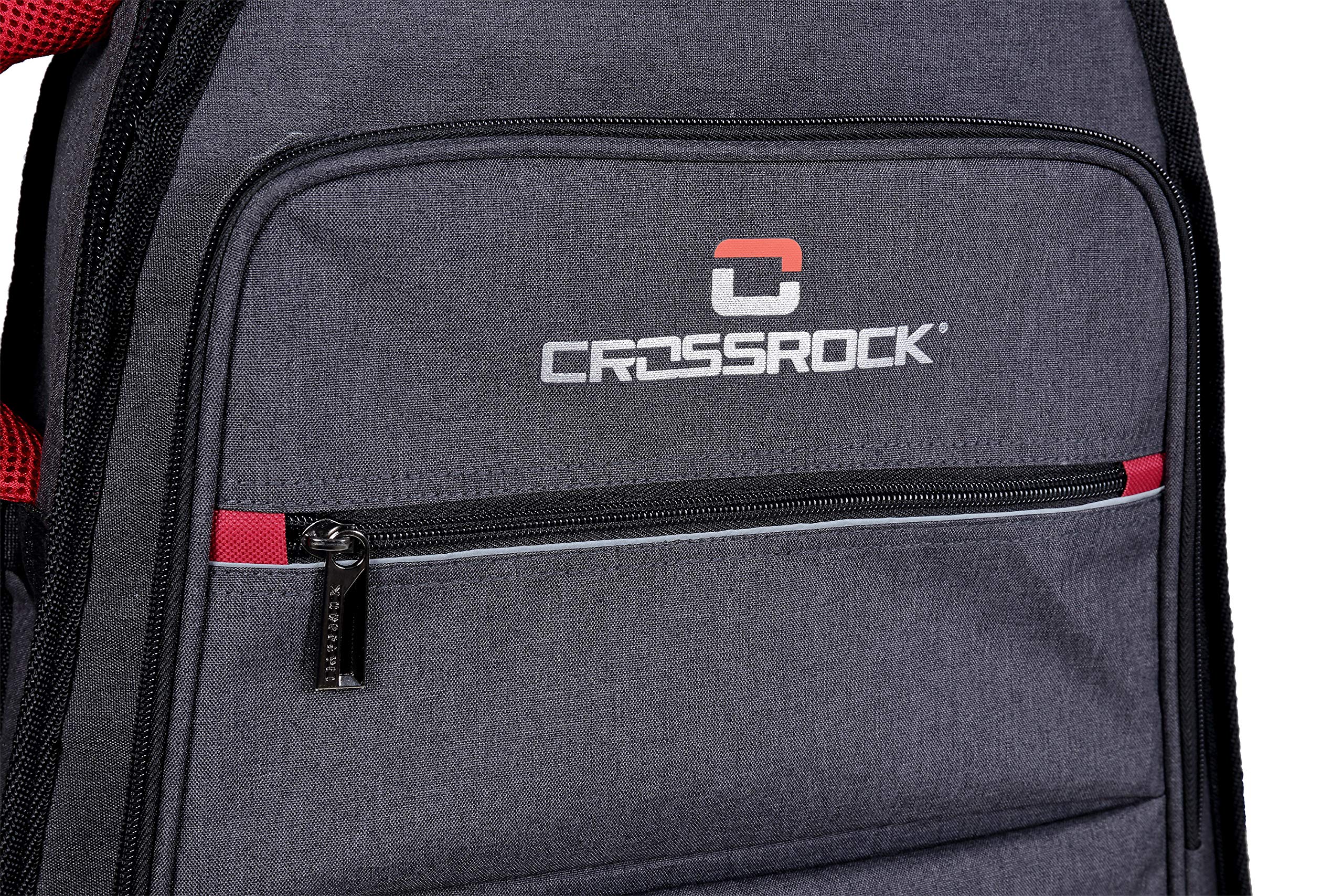 Crossrock Metro Standard Series Housse de Transport pour Guitare avec Rembourrage de 10 mm Gris foncé
