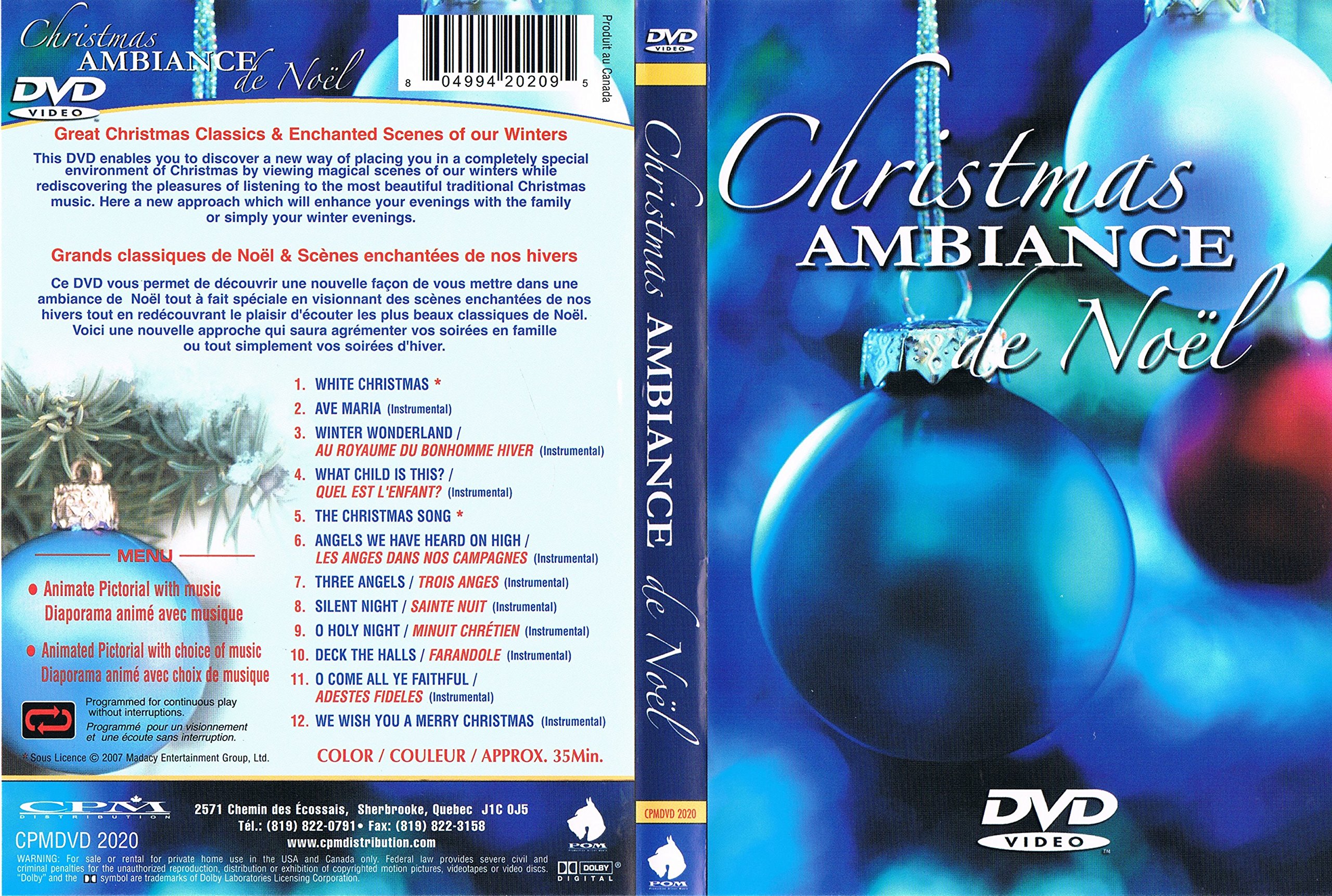 Christmas Ambiance de Noel - Great Christmas Classics & Enchanted Scenes of Our Winters [DVD]