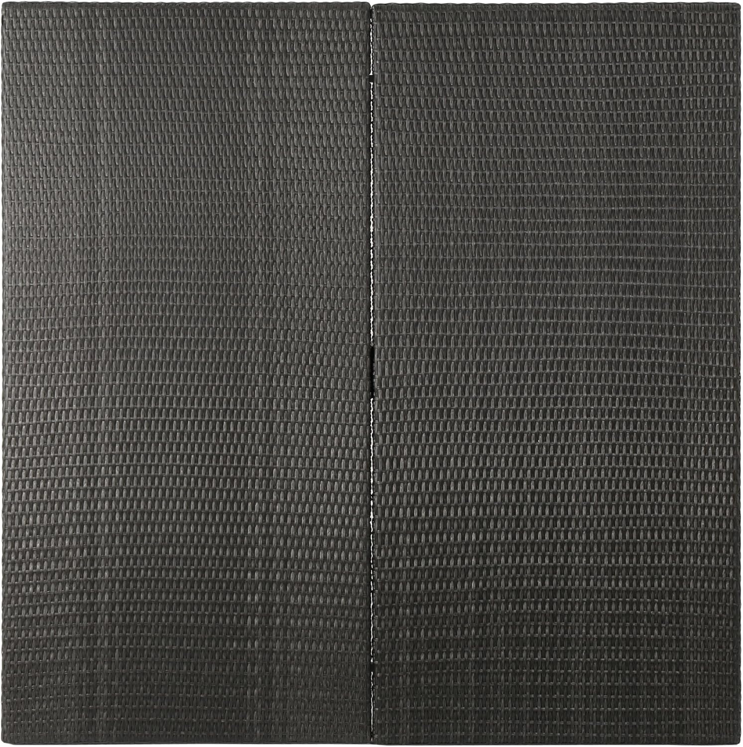 Great Deal Furniture Fern Outdoor 64 Inch Grey Wicker Square Dining Table
