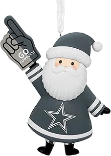 NFL Dallas Cowboys Santa Fan Christmas Ornament, Gifts for Sports Fans