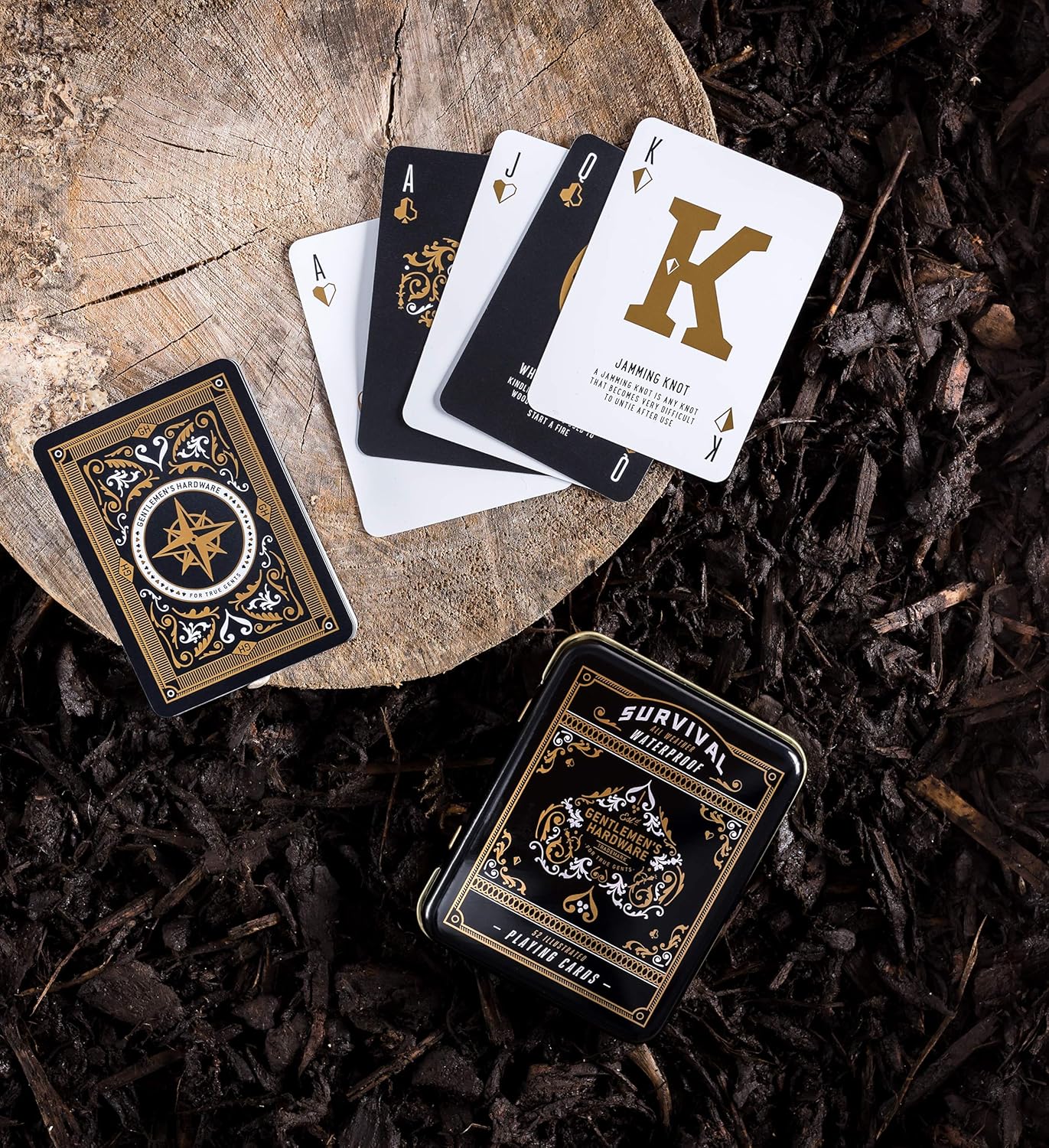 Gentlemen's Hardware Campfire Survival Travel Playing Cards Set