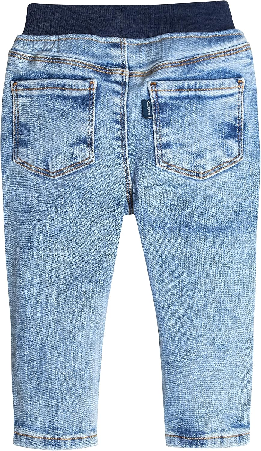 Gerber Baby Toddler Rib Waist Stretch Denim Skinny Jeans image 5