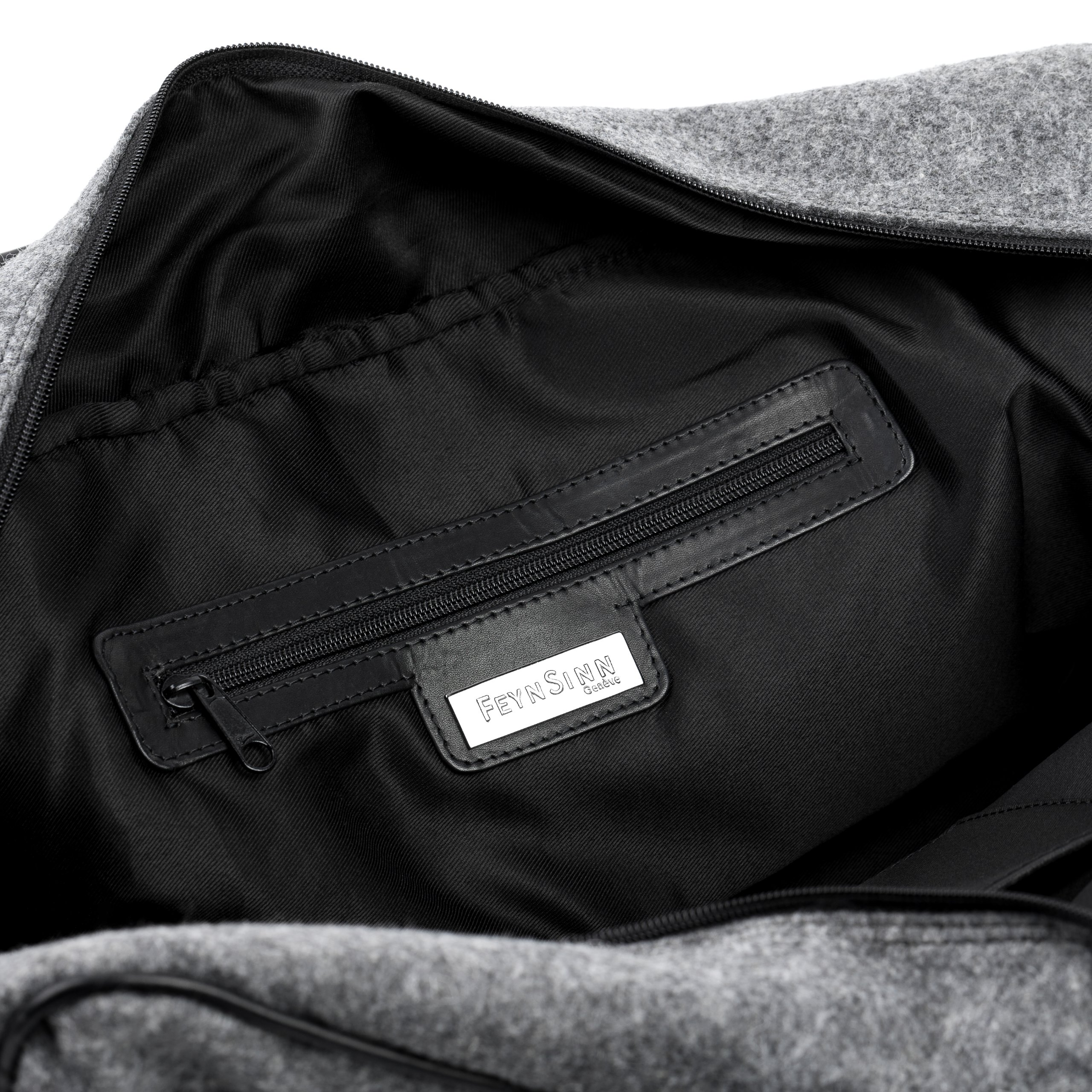 Berlin Bolso de Viaje Grande Cuero I Bolso de Deporte Fin de Semana I Maletín Viaje Weekender, Equipaje de Mano Cabina Roberto Negro Hecho a Mano