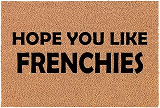 Coir Doormat Front Door Mat New Home Closing Housewarming Gift Hope You Like Frenchies French Bulldogs (30