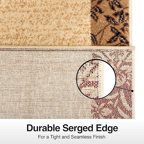 Miniatura 5 de Well Woven Alfombra de pasillo de tamaño personalizado, longitud a elegir, rayas geométricas azules Hudson Waves, moderno, 27 pulgadas de ancho x 12