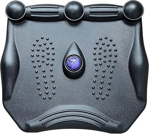 VWINDESK PU & SBR - Alfombrilla ergonómica de goma natural para escritorio, antifatiga, para el hogar y la oficina, color negro con rodillo de