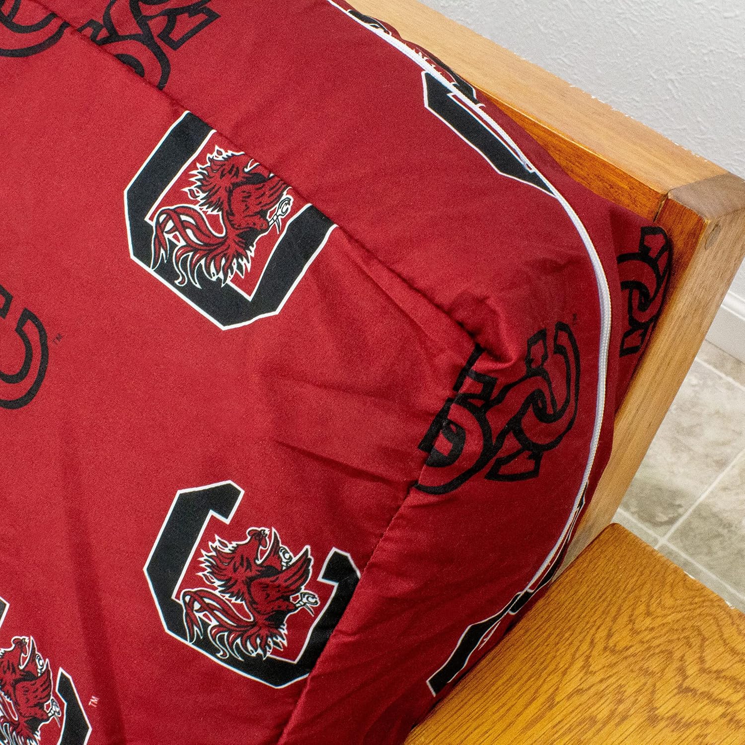College Covers Everything Comfy South Carolina Gamecocks Futon Cover, Full (54" x 76" x 6") Size Fits 6" and 8" Mats