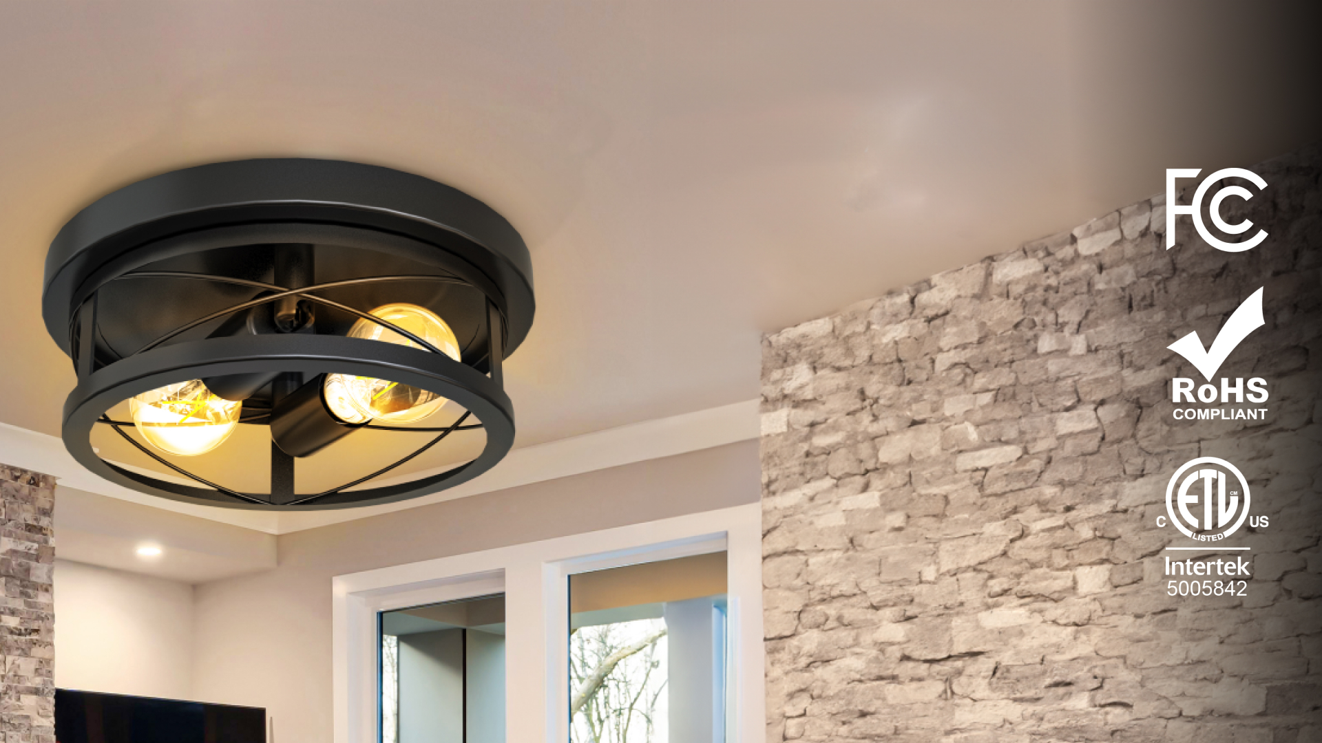 YANSUN 6-Light Foyer Lighting Fixtures, Black Sputnik Modern Linear Semi Flush Mount Ceiling Light Fixture For Dining Room H-CL023N1 - The Home Depot