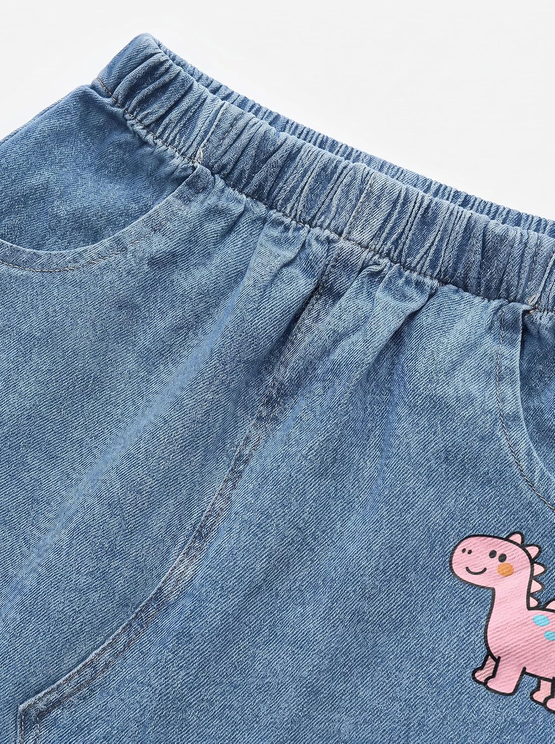 Toddler Baby Girl 2 Piece Denim Set, Long Sleeve Collared Jean Jacket & Cargo Skirt, Casual Outfit for Toddler Girls