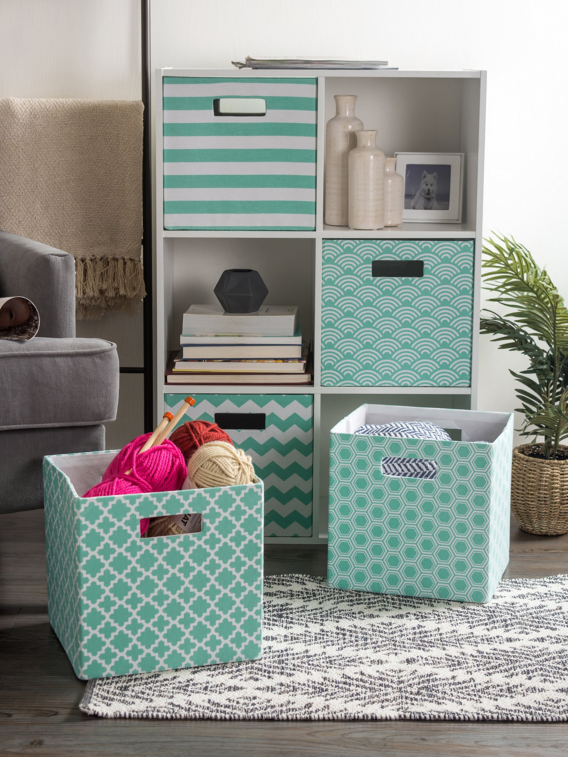 Amazon.com - DII Hard Sided Collapsible Fabric Storage Container